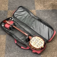 沖縄三線 蛇革 本革 ソフトケース付き